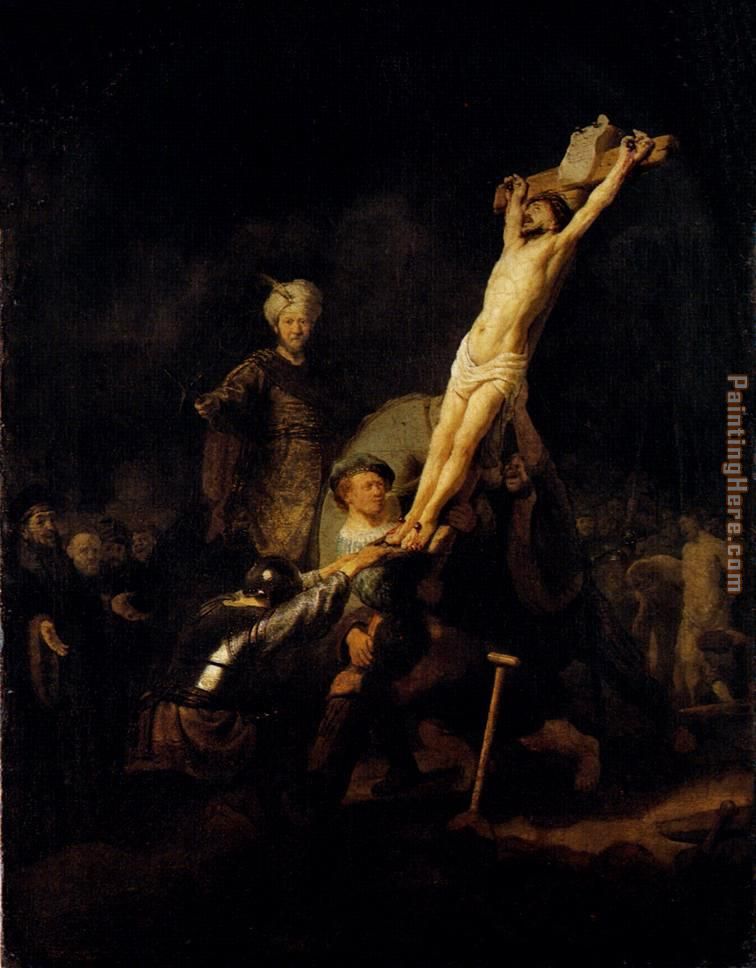 Rembrandt The Elevation Of The Cross